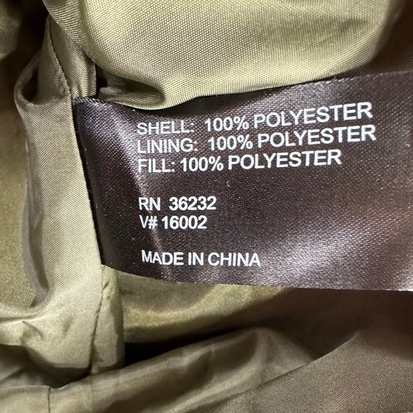 Ellen Tracy Women's Cinch Waist Quilted Jacket Olive Green Size Small‎ - Picture 7 of 11